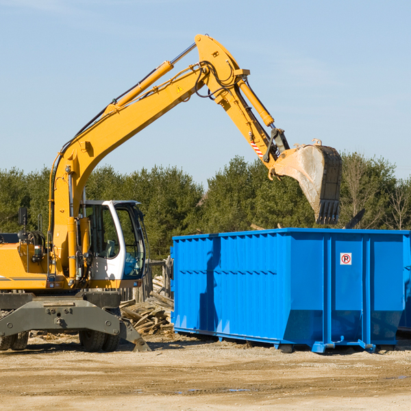 are there any restrictions on where a residential dumpster can be placed in Sharptown